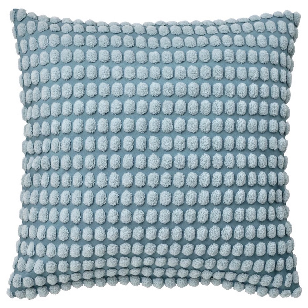 Textured Dot Throw Cushion Cover in Blue